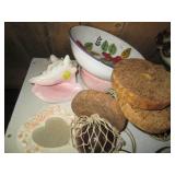 Vintage ceramic and wood home goods...
