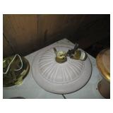 Vintage milk glass and heavy metal ...