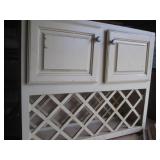 Vintage Off White wine rack with cu...