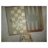 Vintage wood framed hinged box styl...