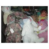 Hand stitched animals and dolls plu...