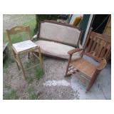 Vintage wood framed Rocking Chair, ...