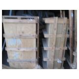 HUGE lot of wood spindles, slats, p...