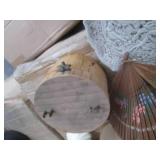 Assortment of wood fish, wall hangi...