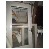 36in Metal framed glass vinyl surfa...