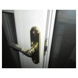 36in Metal framed glass vinyl surfa...