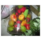 Large quantity of assorted faux fru...