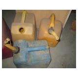 Collection of plastic gas, kerosene...