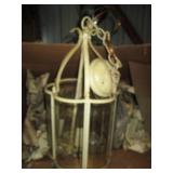 Vintage hanging light fixture with ...
