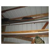 Bundles of assorted wood planks and...