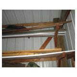 Bundles of assorted wood planks and...