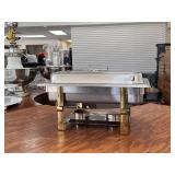 8 Quart Chafing Dish With Gold Accents
