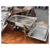 8 Quart Chafing Dish With Gold Accents