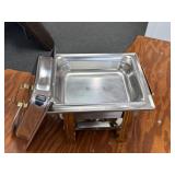 4 Quart Chafing Dish With Gold Accents
