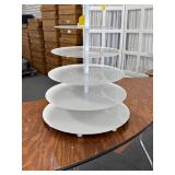 Stainless Steel White Serving Tray