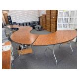4x Half Moon Tables