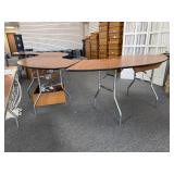 4x Half Moon Tables