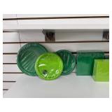 Disposable Party Dinnerware (GREEN)