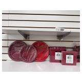 Disposable Party Dinnerware (BURGUNDY)