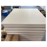 Custom Movable Wood Slatwall Store Fixture
