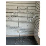 Spiral Tear Drop Candelabra Pair