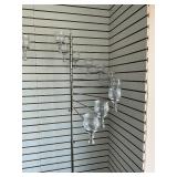Spiral Tear Drop Candelabra Pair