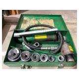Greenlee 767A Hydraulic Knockout Punch Driver, Hand Pump & Dies