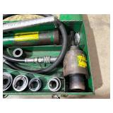 Greenlee 767A Hydraulic Knockout Punch Driver, Hand Pump & Dies