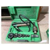 Greenlee Hydraulic Knockout Punch Driver, Hand Pump & Dies