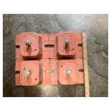 Double Deflection Isolators With Positioning Pins