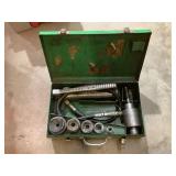 Greenlee Hydraulic Knockout Punch Driver, Hand Pump & Dies