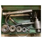 Greenlee Hydraulic Knockout Punch Driver, Hand Pump & Dies