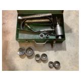 Greenlee Hydraulic Knockout Punch Driver, Hand Pump & Dies