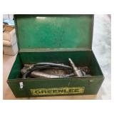 Greenlee Hydraulic Knockout Punch Driver, Hand Pump & Dies