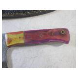 (FS) 12" Damascus Blade Cleaver wit...