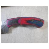 (FS) 8" Fixed Blade Damascus Knife ...