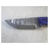 (FS) 8" Fixed Blade Damascus Knife ...