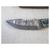 (FS) 7 7/8" Fixed Blade Damascus Kn...