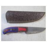 (FS) 7 7/8" Fixed Blade Damascus Kn...