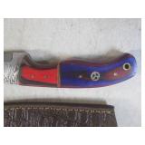 (FS) 7 7/8" Fixed Blade Damascus Kn...