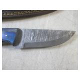 (FS) 8" Fixed Blade Damascus Knife ...