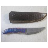 (FS) 7 7/8" Fixed Blade Damascus Kn...