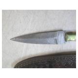 (FS) 8 1/4" Fixed Blade Damascus Kn...