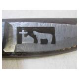 (FS) 8" Fixed Blade Damascus Knife ...