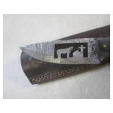 (FS) 8" Fixed Blade Damascus Knife ...