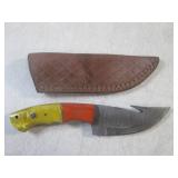 (FS) 7 7/8" Fixed Blade Damascus Kn...