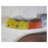 (FS) 7 7/8" Fixed Blade Damascus Kn...