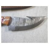 (FS) 7 7/8" Fixed Blade Damascus Kn...
