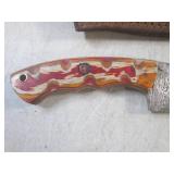 (FS) 7 7/8" Fixed Blade Damascus Kn...