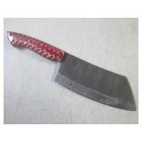 (CNTR) 12" Damascus Blade Cleaver w...